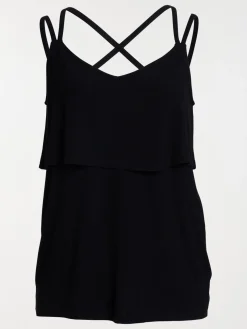 Débardeur noir grande taille femme