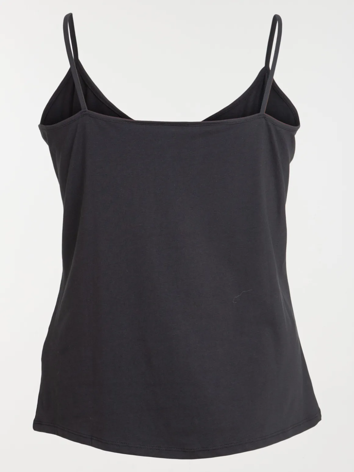 Débardeur noir grande taille femme