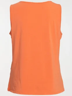 Débardeur orange grande taille femme