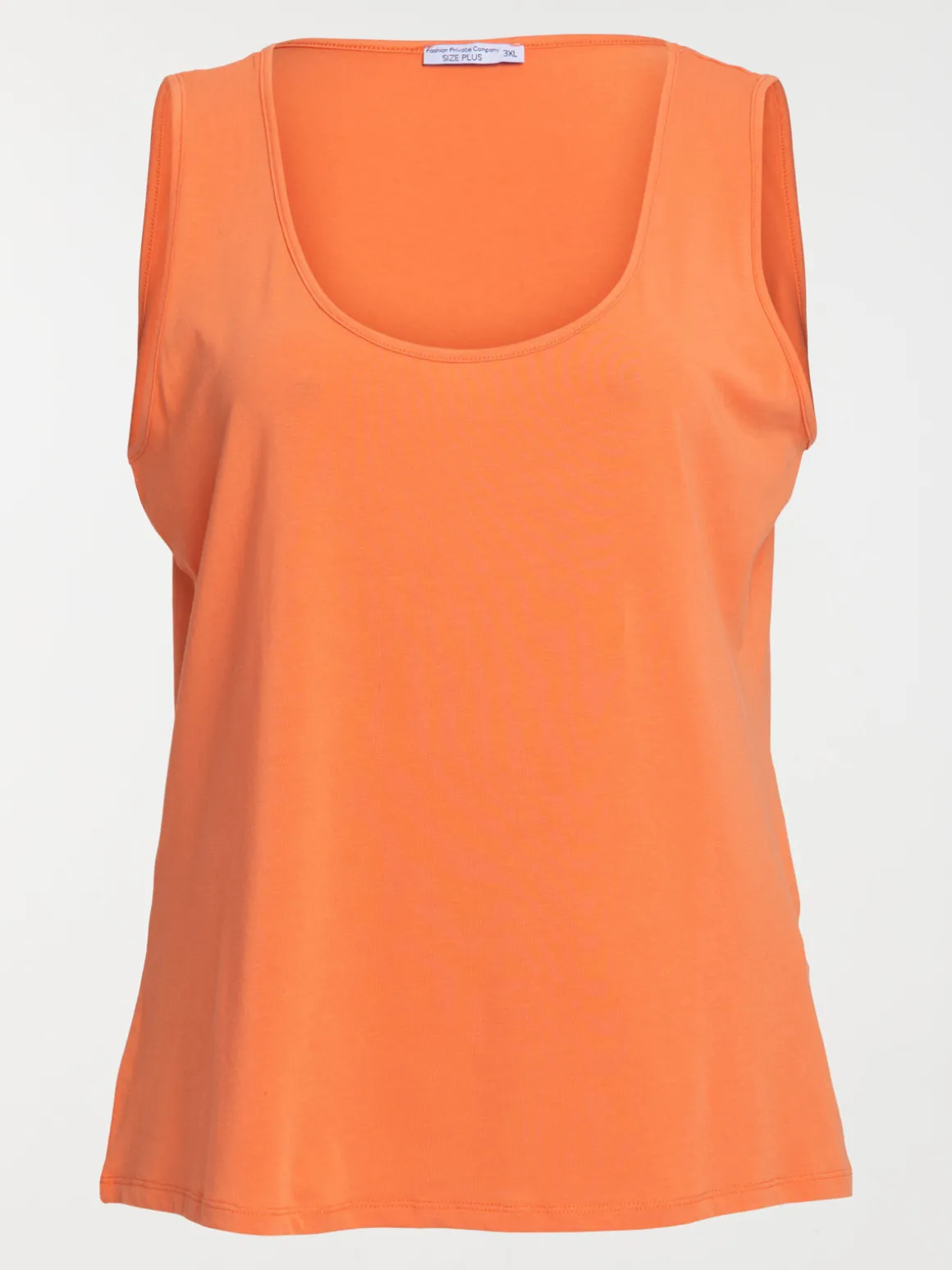 Débardeur orange grande taille femme