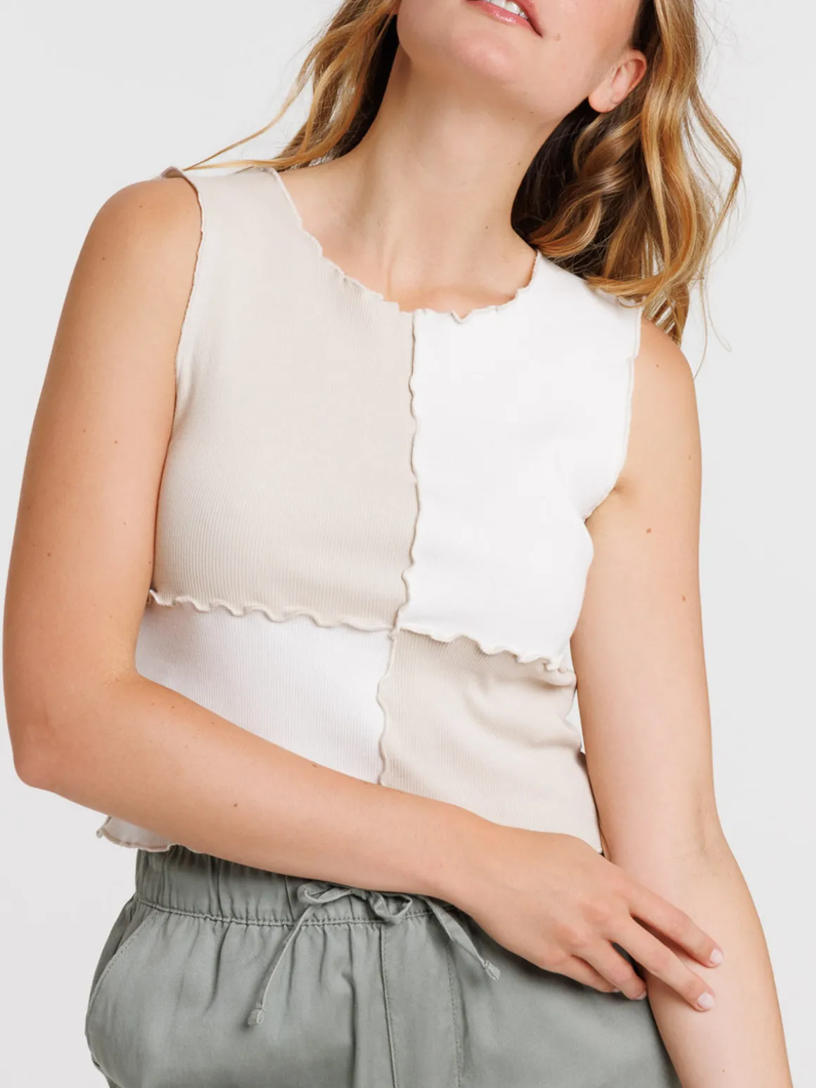 Débardeur patchwork femme