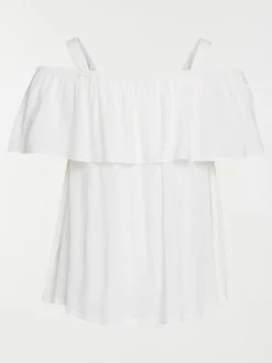 Débardeur perles grande taille femme
