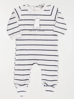 Dors bien rayé ourson garçon (3-24M)
