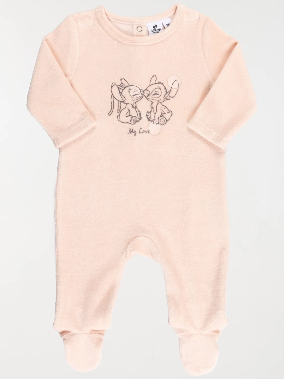 Dors bien Stitch rose baby fille (3-24M)