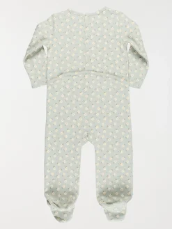Dors-bien motif fleuri fille (3-24M)