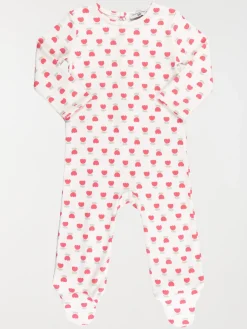 Dors-bien motif tulipe fille (3-24M)