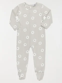Dors-bien motifs fleurs fille (3-24M)