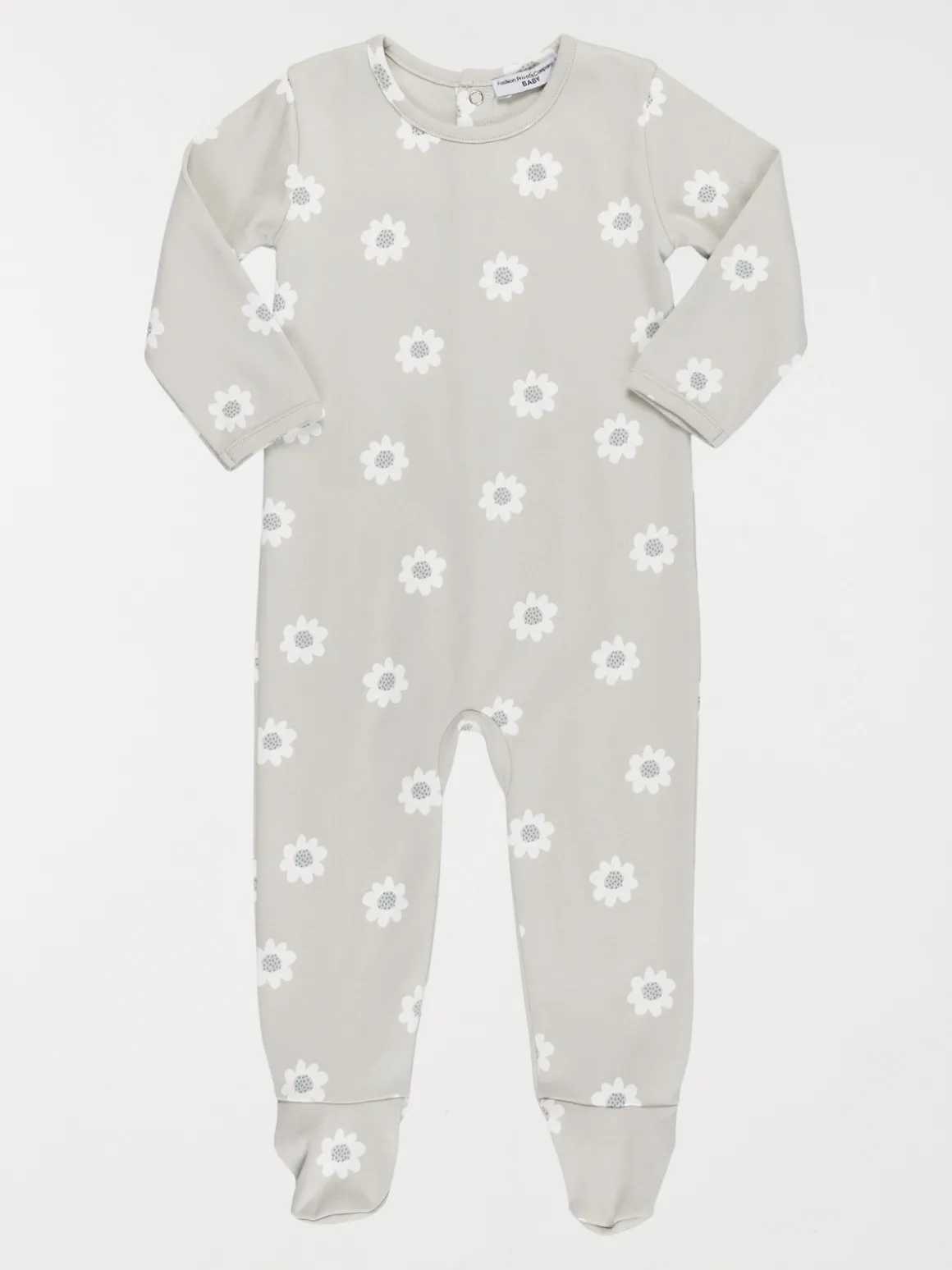 Dors-bien motifs fleurs fille (3-24M)