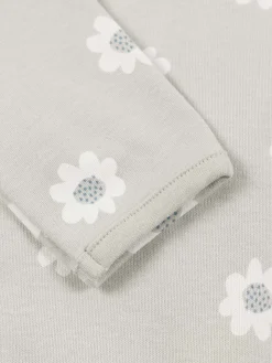 Dors-bien motifs fleurs fille (3-24M)