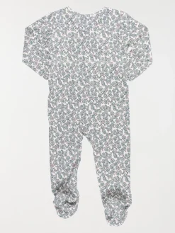 Dors-bien motifs fleurs fille (3-24M)