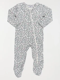 Dors-bien motifs fleurs fille (3-24M)