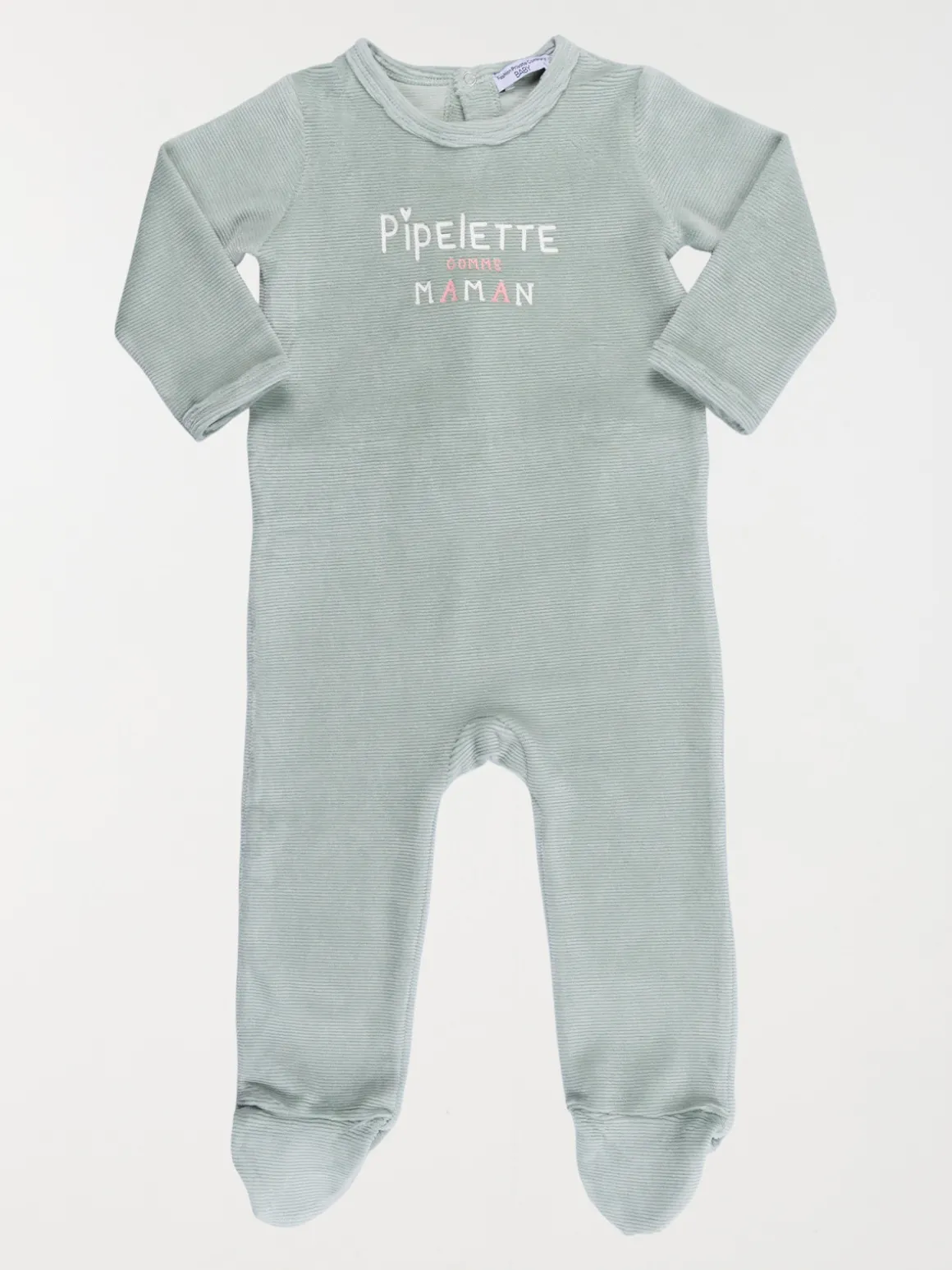 Dors-bien velours message fille (3-24M)