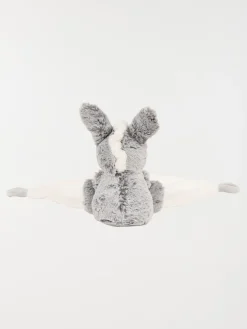Doudou forme mouchoir âne gris bébé