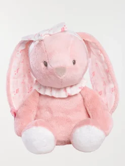 Doudou peluche lapin rose