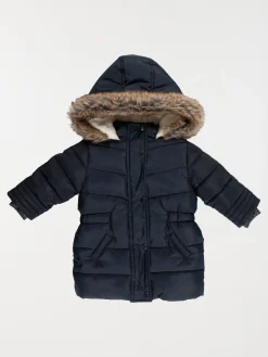 Doudoune à capuche marine fille (6-36M)