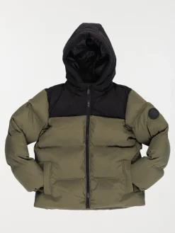 Doudoune capuche bicolore garçon (3-12A)