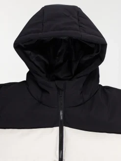 Doudoune capuche bicolore garçon (XXS-M)