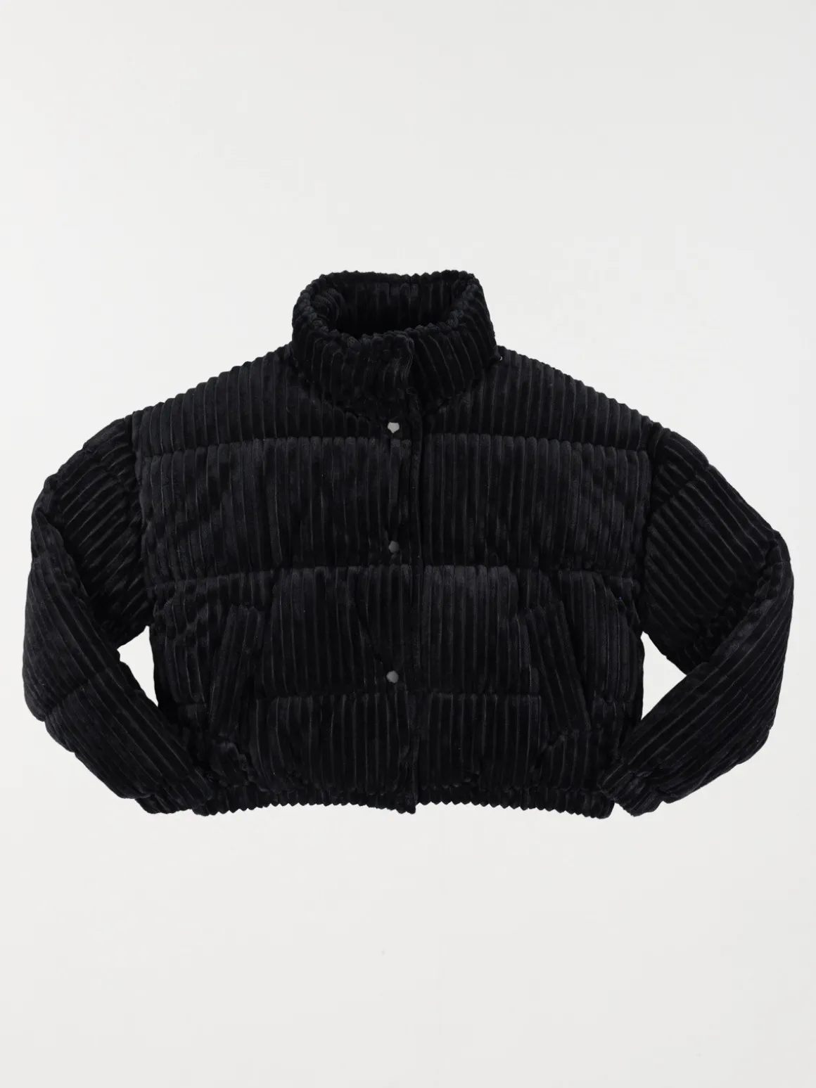 Doudoune en velours noir fille (XXS-M)