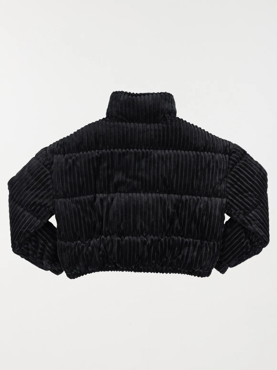 Doudoune en velours noir fille (XXS-M)