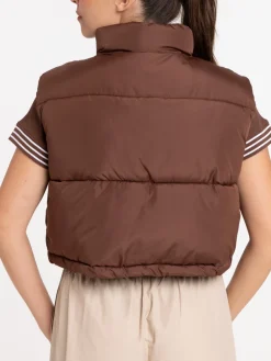 Doudoune sans manches brownie femme