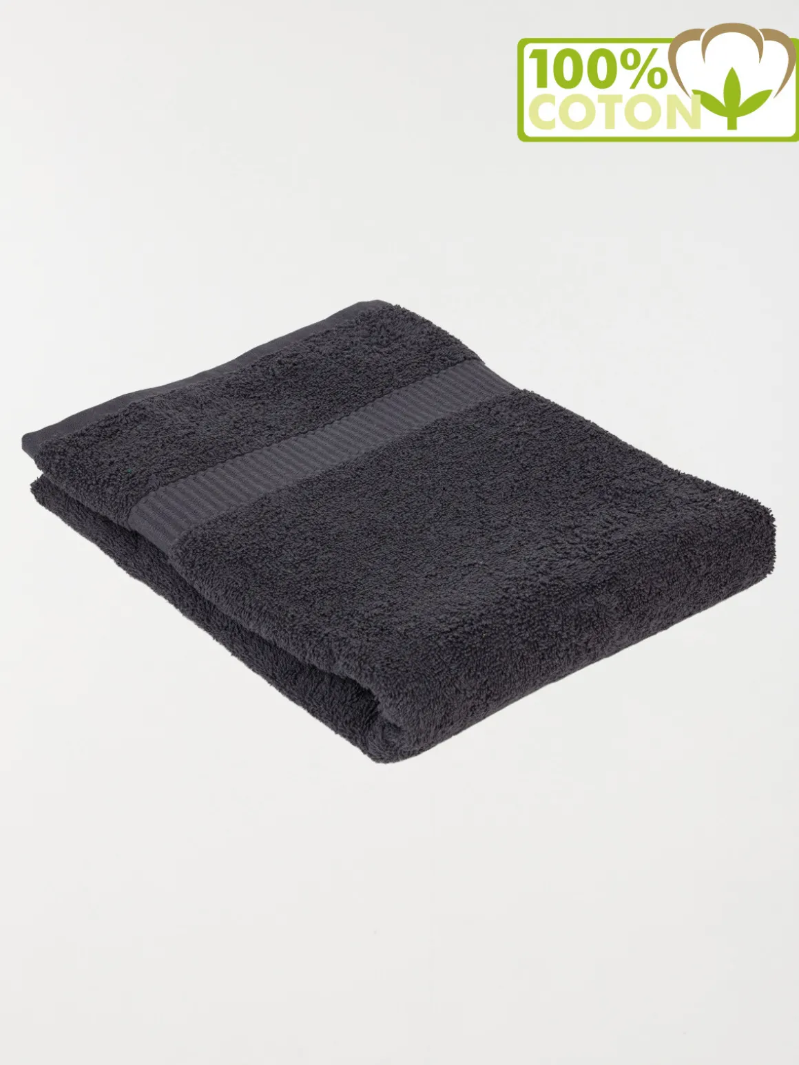 Drap de douche gris anthracite 70x130 cm