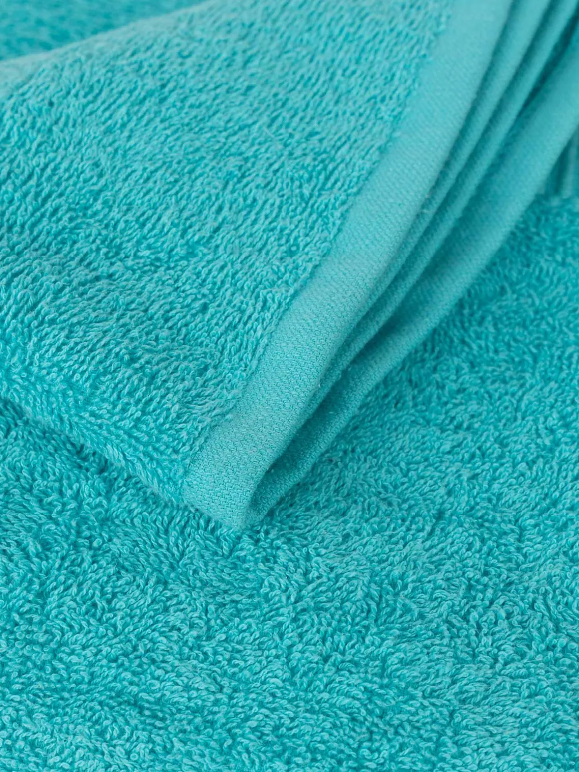 Drap de douche turquoise 70 x 130 cm