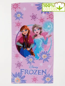 Drap de plage Reine des Neiges 70x140 cm