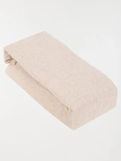 Drap housse 140 x 190 cm beige chiné