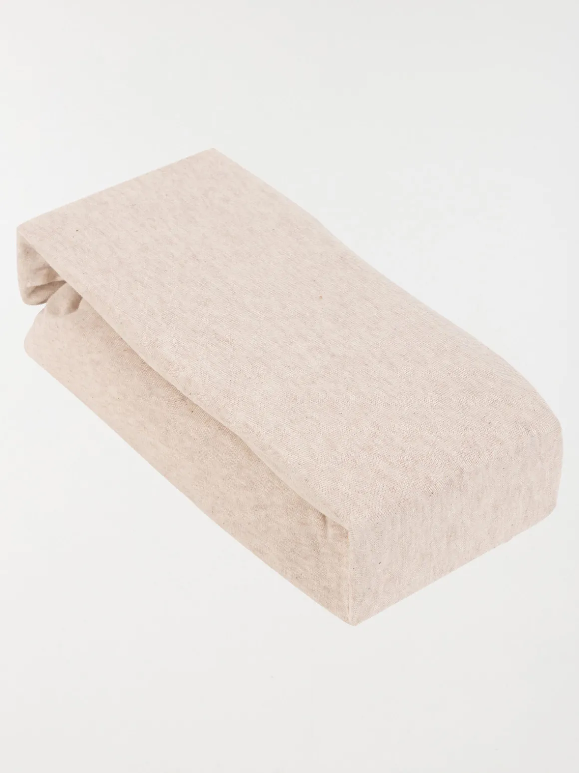 Drap housse 140 x 190 cm beige chiné