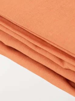 Drap housse 160 x 200 terracotta
