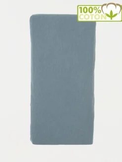 Drap housse gris 160 x 200 cm
