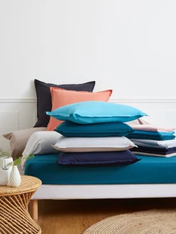 Drap housse jersey blanc 140 x 190 cm