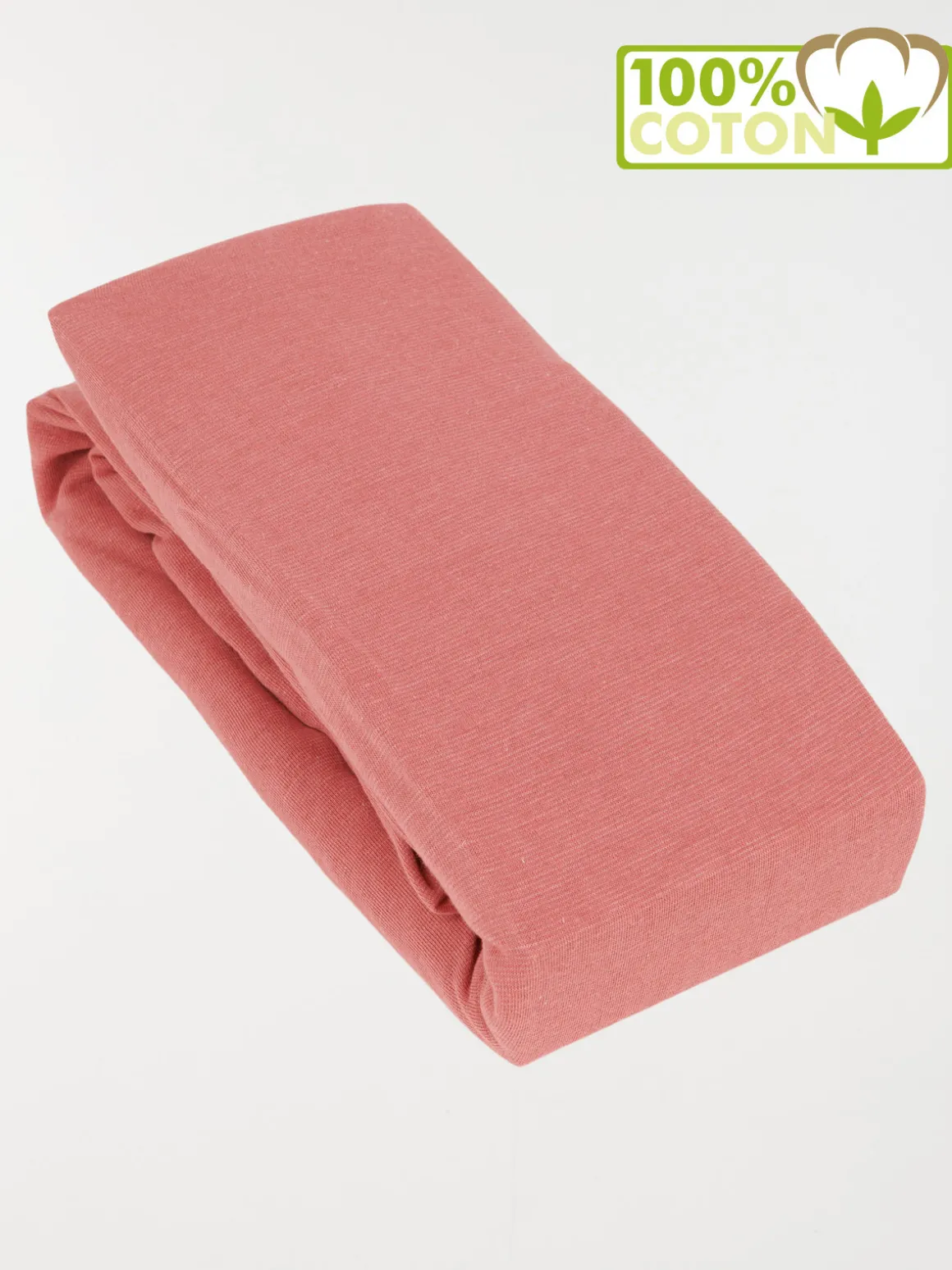 Drap housse jersey rose foncé 90x190 cm