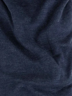 Drap housse jersey 90x190 cm bleu chiné