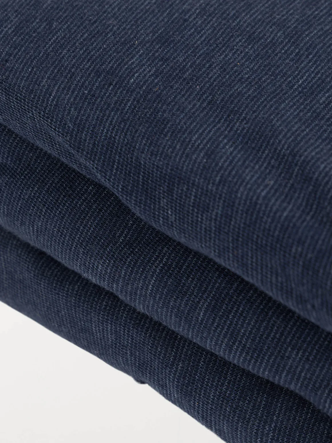 Drap housse jersey 160x200 cm bleu chiné