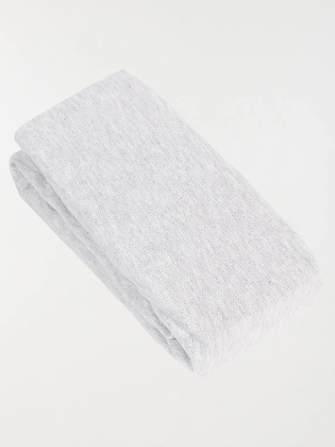 Drap housse jersey 160x200 gris chiné