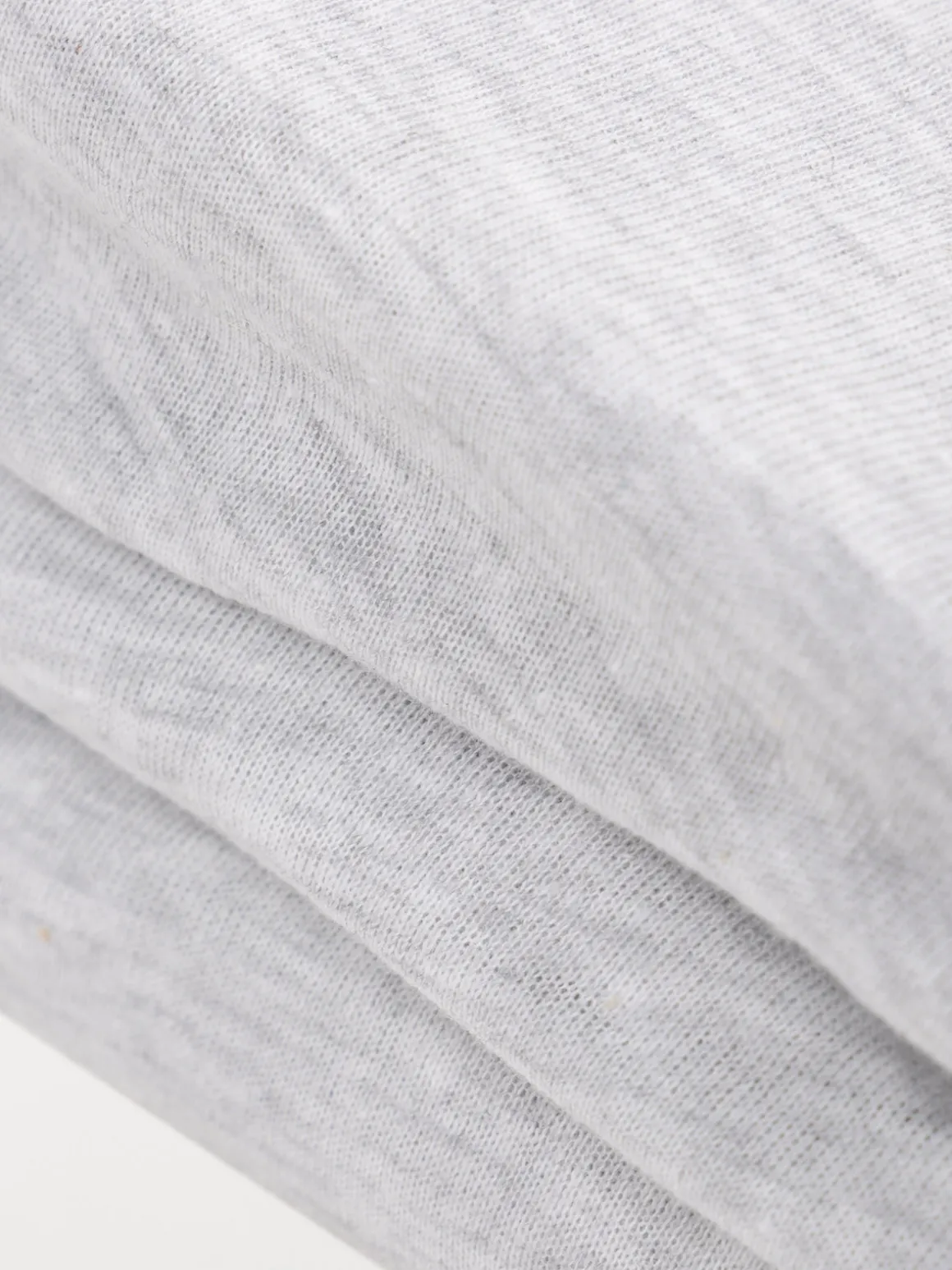 Drap housse jersey 160x200 gris chiné