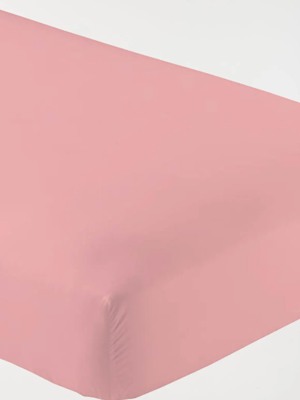 Drap housse rose poudré 90 x 190 cm