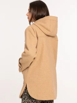Duffle-coat camel femme