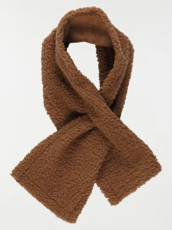 Echarpe camel foncé douce femme