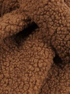 Echarpe camel foncé douce femme