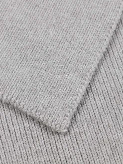 Echarpe gris clair chiné strass femme
