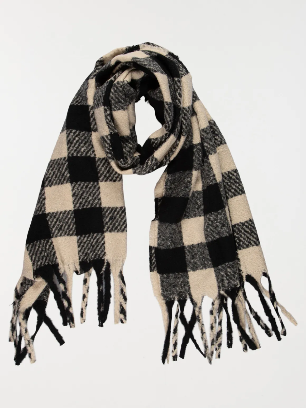Echarpe motif carreau femme