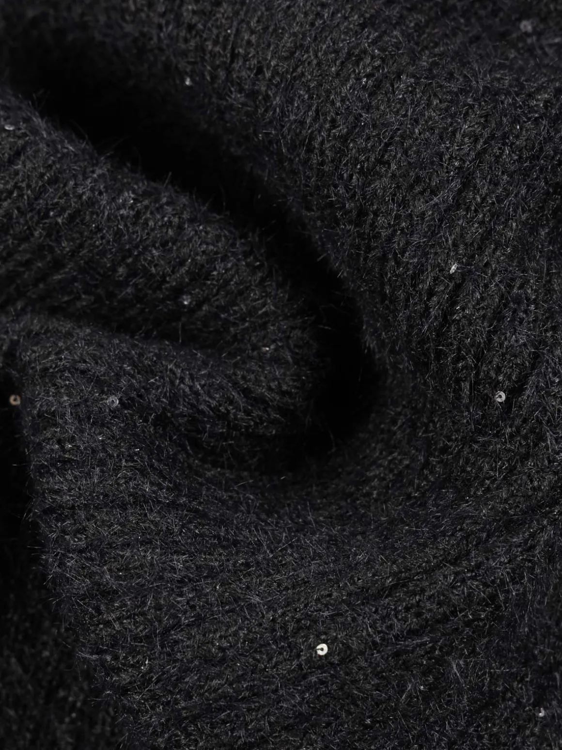 Echarpe noir sequins femme