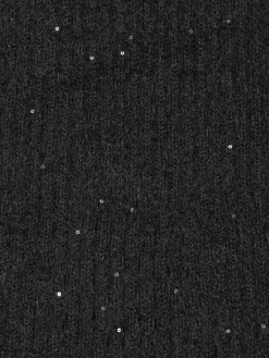 Echarpe noir sequins femme