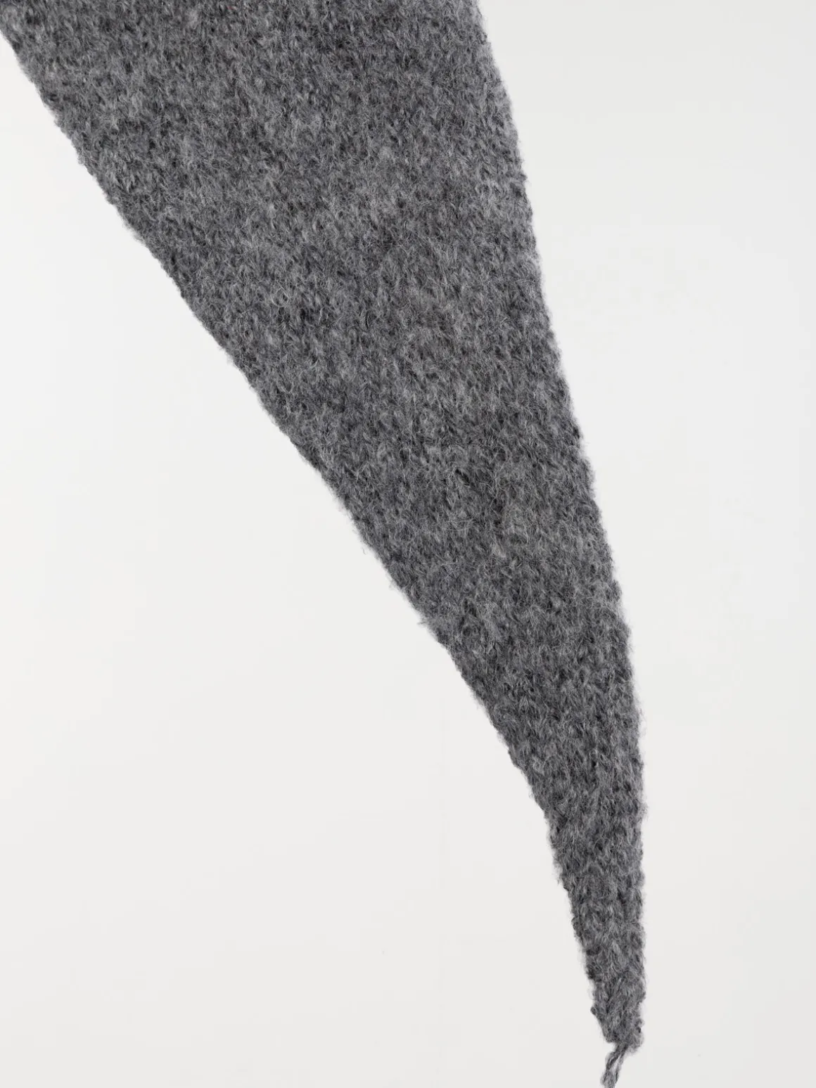 Echarpe triangle gris chiné moyen femme