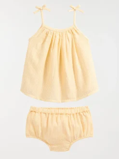 Ensemble blouse et short fille (3-36M)