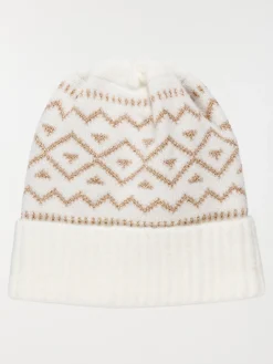 Ensemble bonnet écharpe écru femme