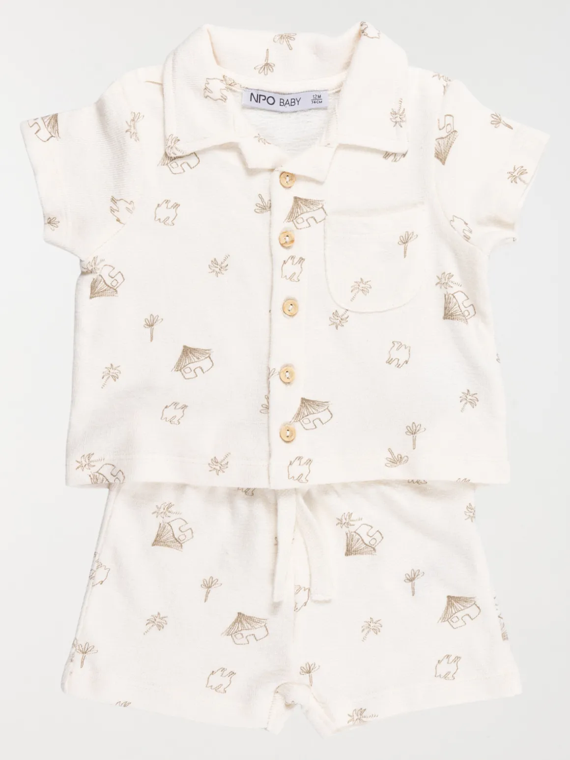 Ensemble chemise et short garçon (3-36M)