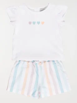 Ensemble fille t-shirt/short (3-36M)